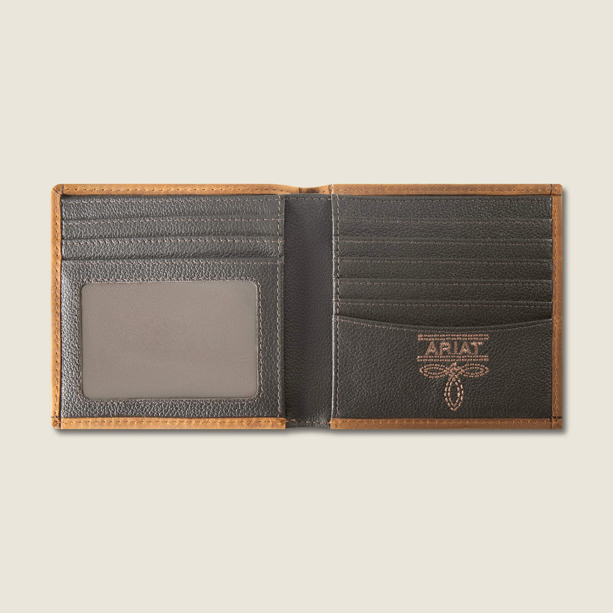 Patchwork Embroidered Logo Large Bifold Wallet - Ariat Quality