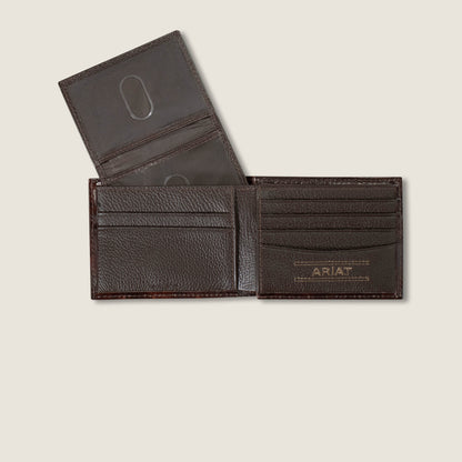 Tooled Feather Bifold Wallet - Ariat Classic