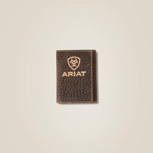 Pebble Leather Trifold Wallet - Ariat Exclusive