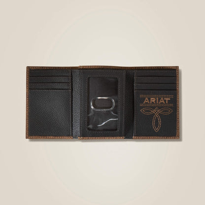 Pebble Leather Trifold Wallet - Ariat Exclusive