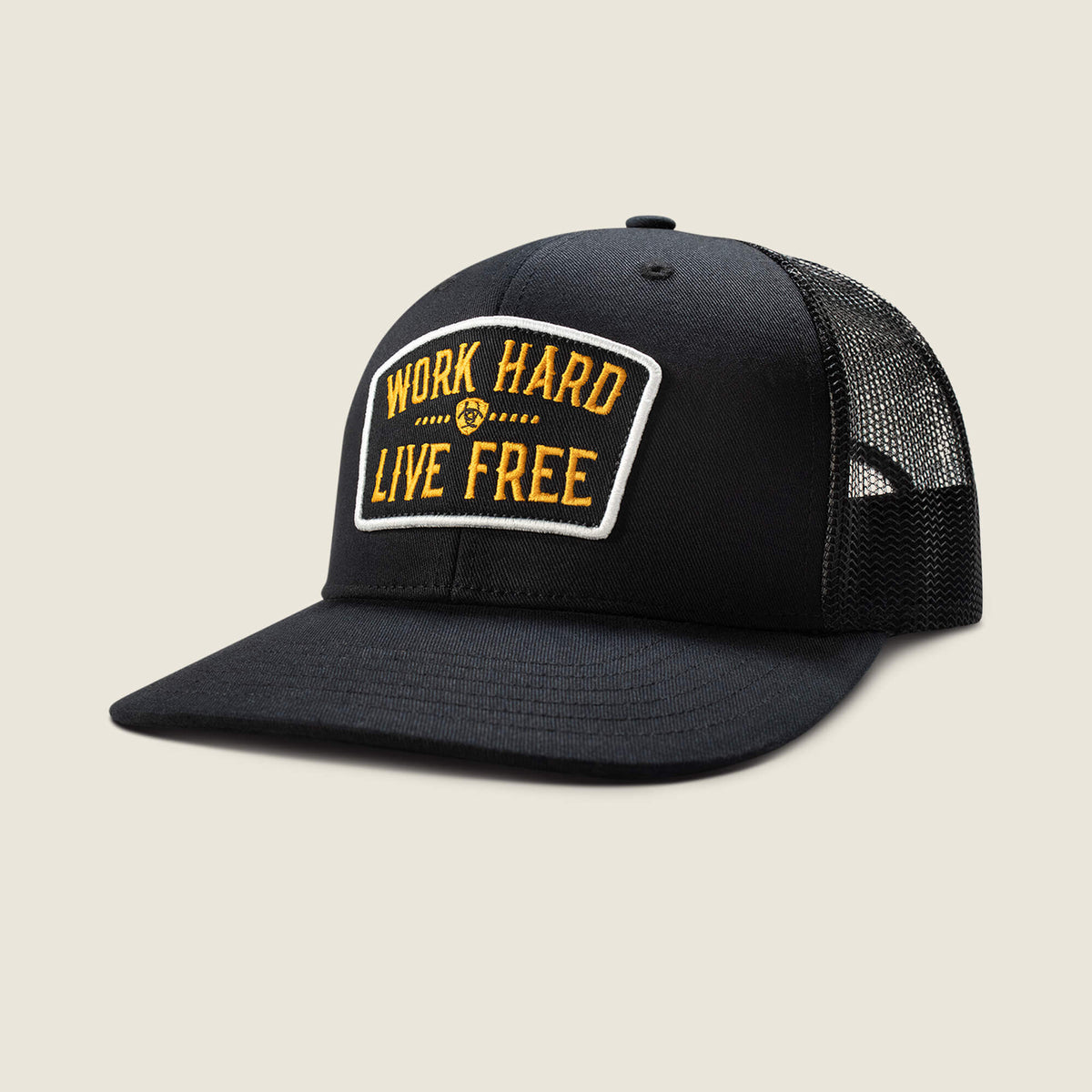 Work Hard Live Free Patch Snapback Cap - Ariat Special Offer