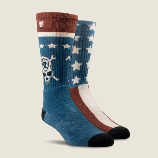 Patriot Graphic Crew Work Sock - Ariat Signature