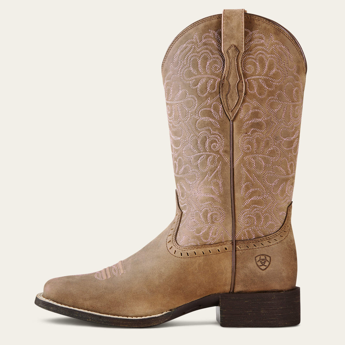 Round Up Remuda Wide Square Toe Western Boot - Ariat Essential