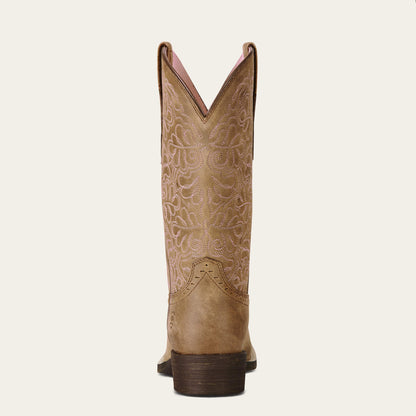 Round Up Remuda Wide Square Toe Western Boot - Ariat Essential