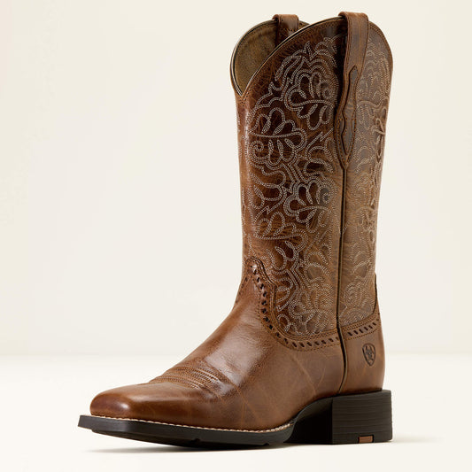 Round Up Remuda Wide Square Toe Western Boot - Ariat Top Pick
