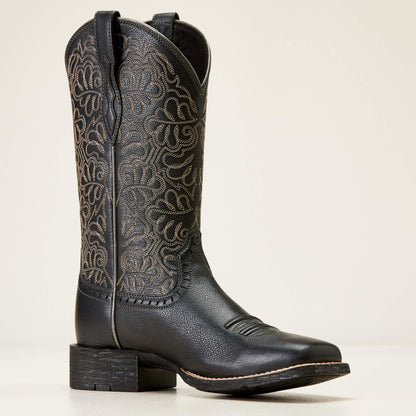 Round Up Remuda Wide Square Toe Western Boot - Ariat Premium