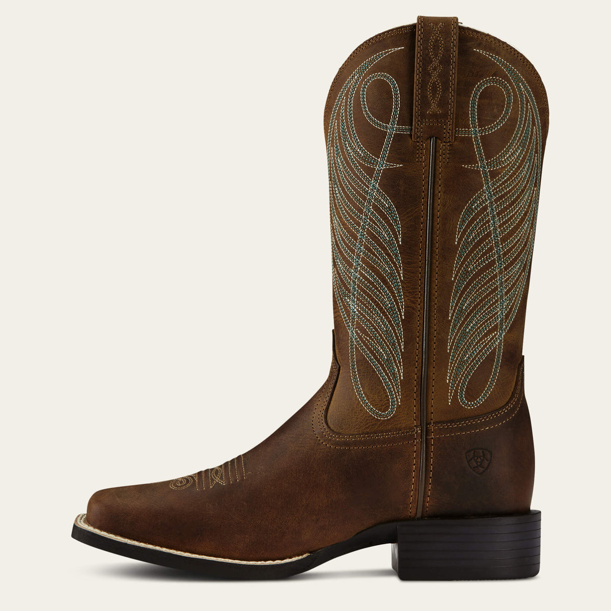 Round Up Wide Square Toe Western Boot - Ariat Trusted