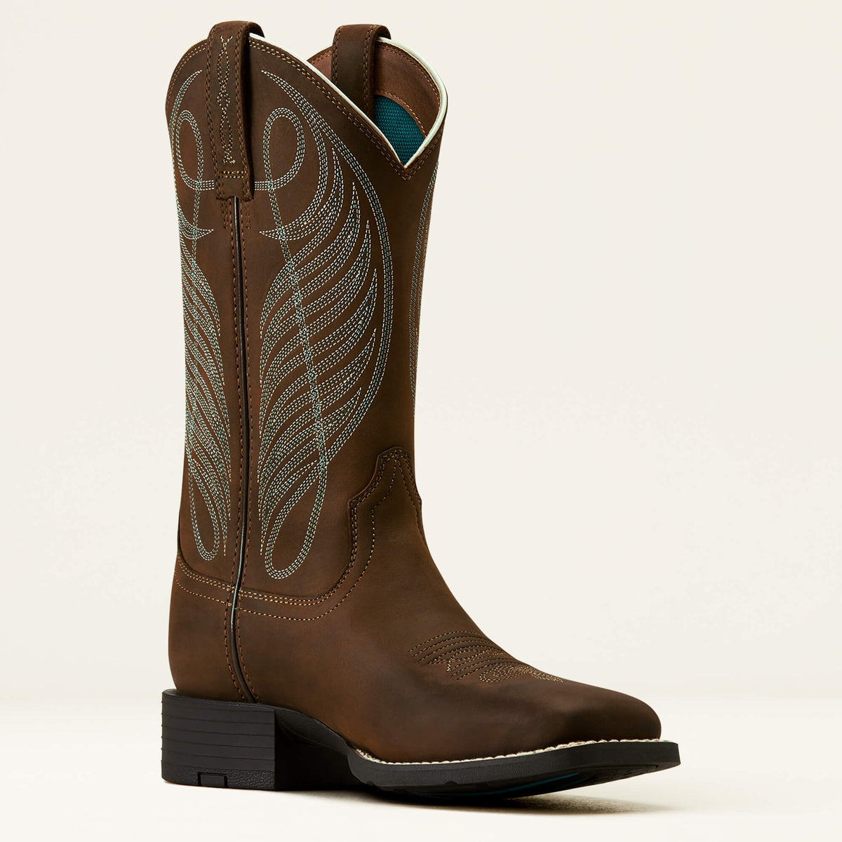 Round Up Wide Square Toe Western Boot - Ariat Trusted