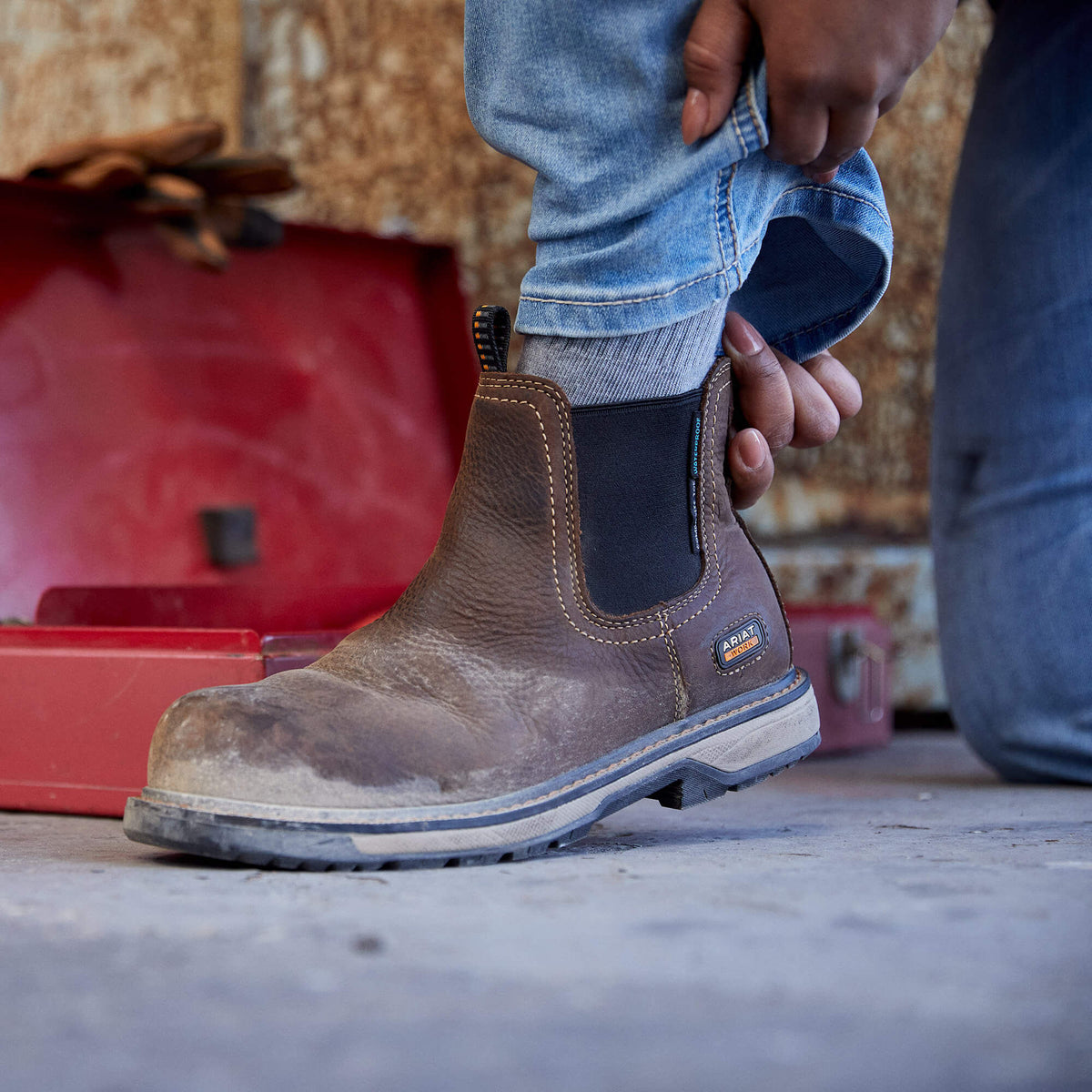 Riveter Chelsea CSA Waterproof Composite Toe Work Boot - Ariat New