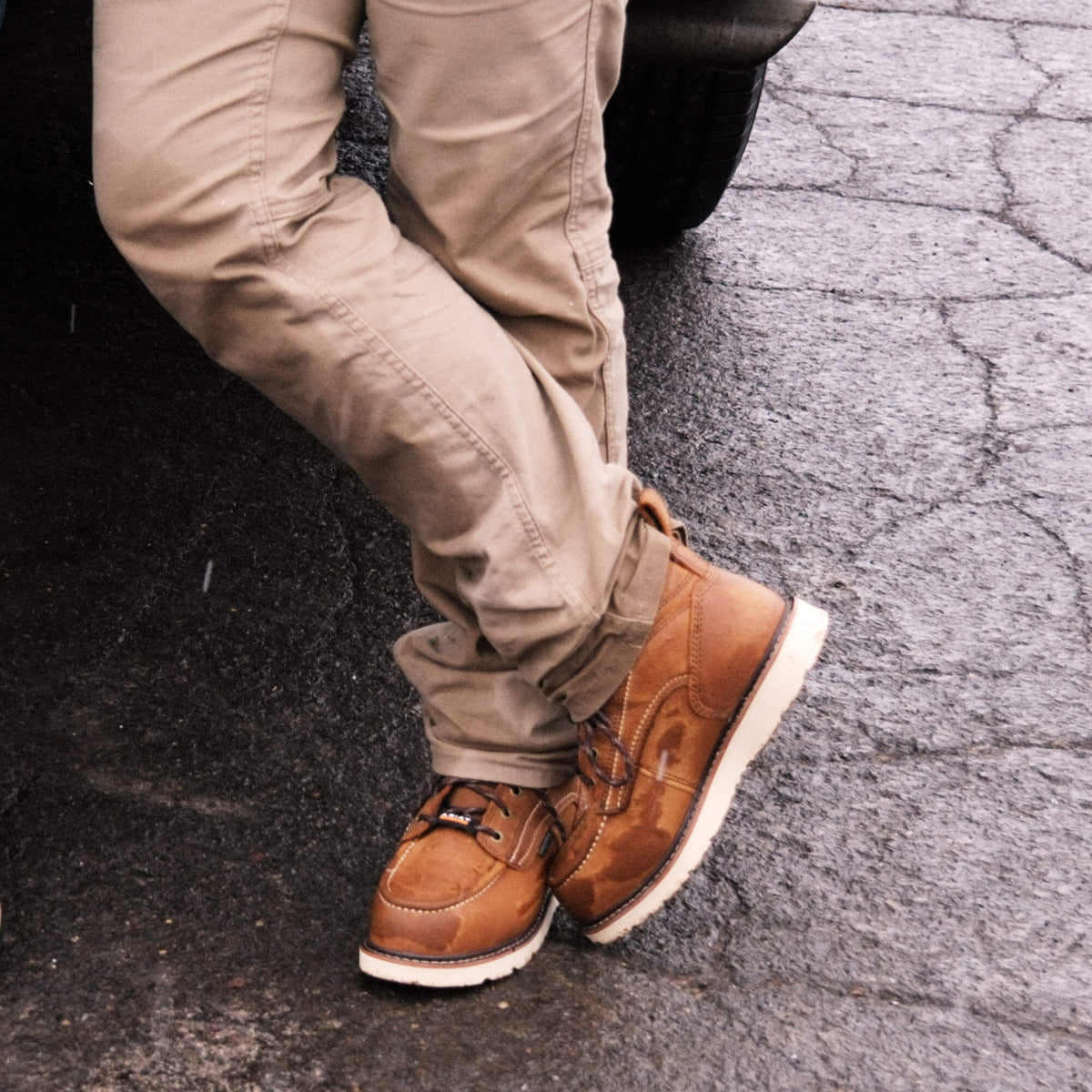 Rebar Wedge Moc Toe Waterproof Composite Toe Work Boot - Ariat Sale