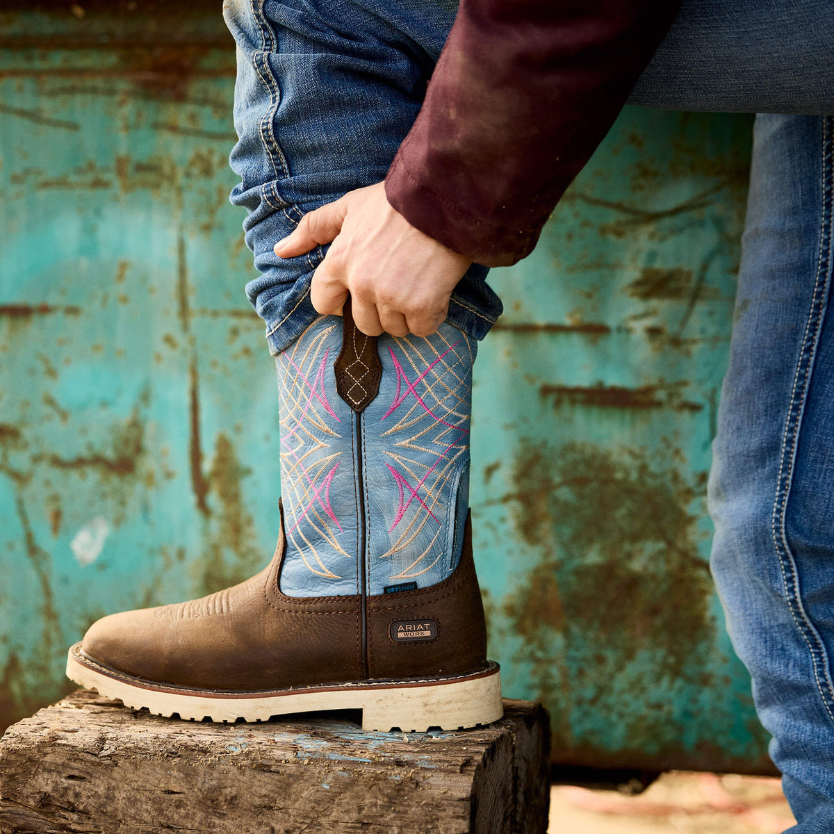 Activator Waterproof Wide Square Toe Work Boot - Ariat Top Pick