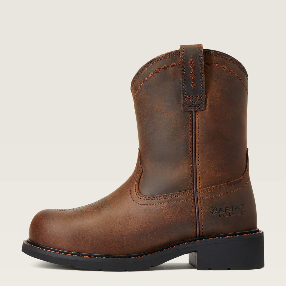 Fatbaby Work Pull-On Steel Toe Work Boot - Ariat Popular