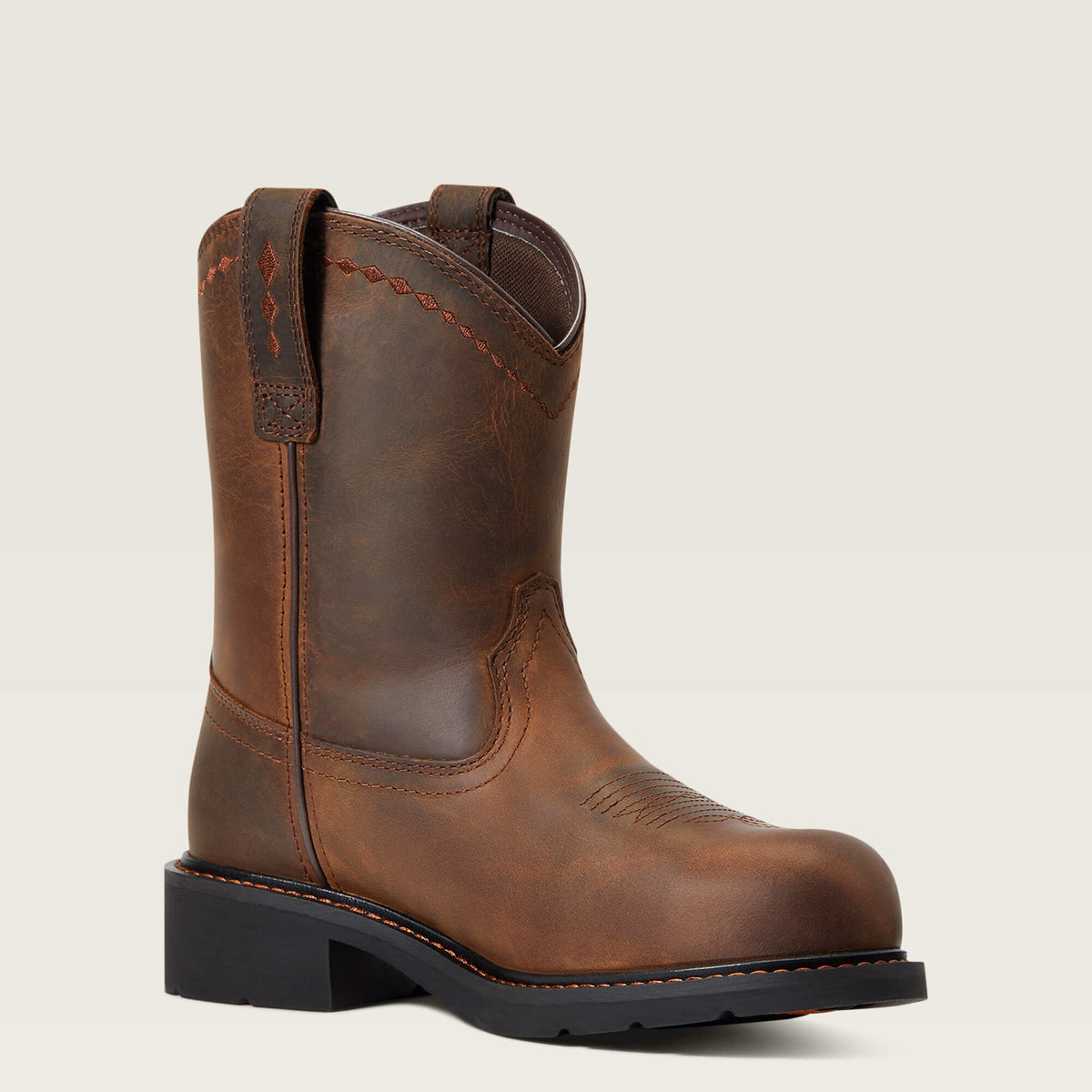 Fatbaby Work Pull-On Steel Toe Work Boot - Ariat Popular