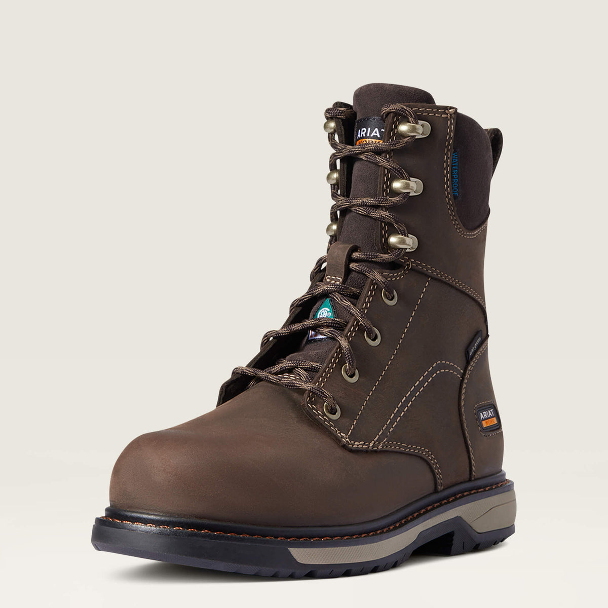 Riveter 8" CSA Glacier Grip Waterproof 400g Composite Toe Work Boot - Ariat Value