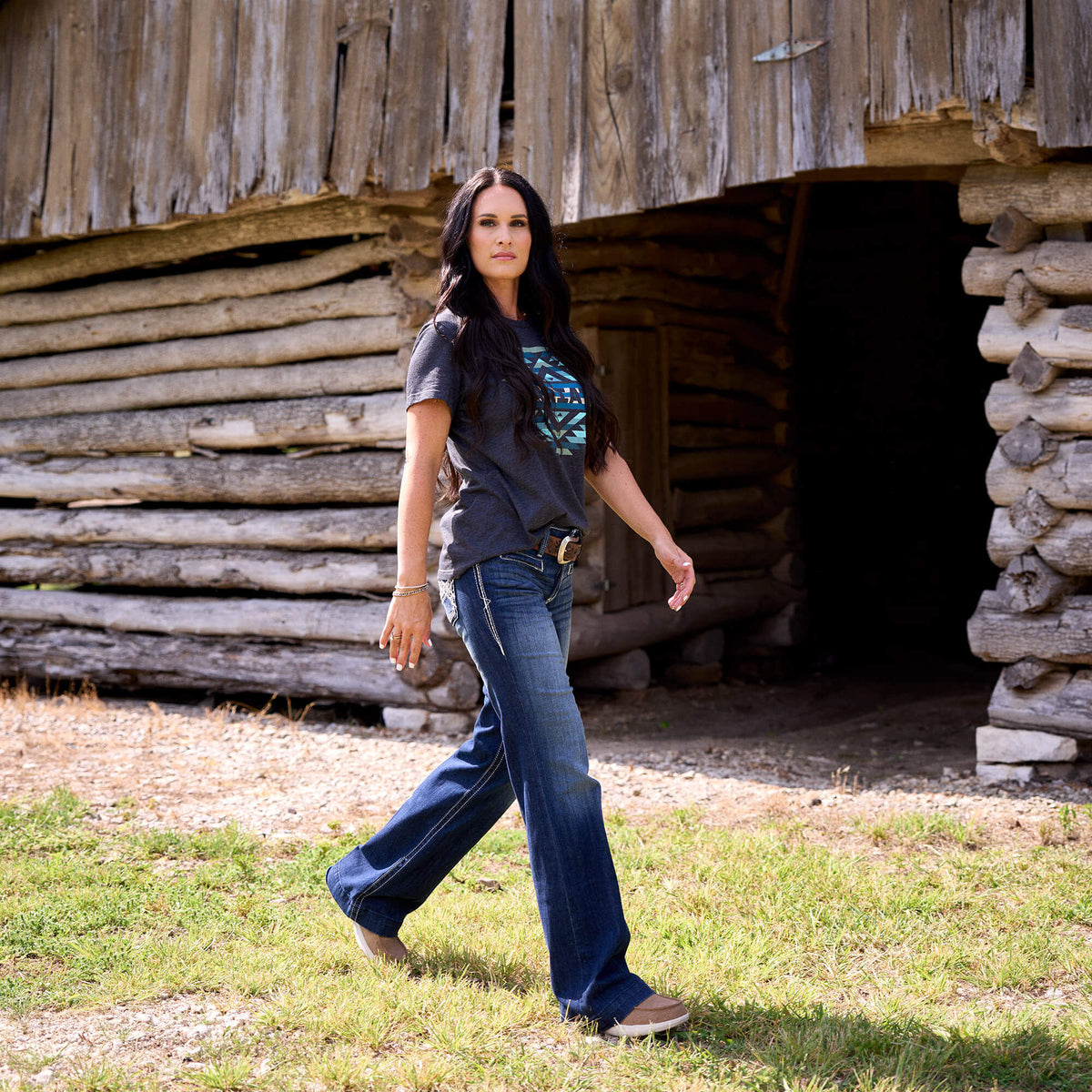 Mid Rise Entwined Trouser Jeans - Ariat Exclusive