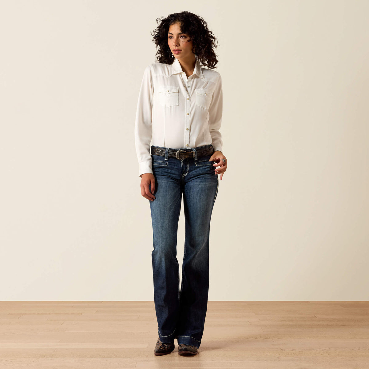Mid Rise Entwined Trouser Jeans - Ariat Exclusive