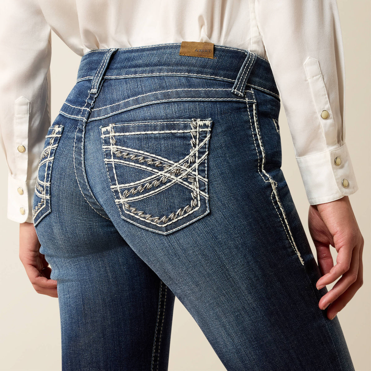 Mid Rise Entwined Trouser Jeans - Ariat Exclusive