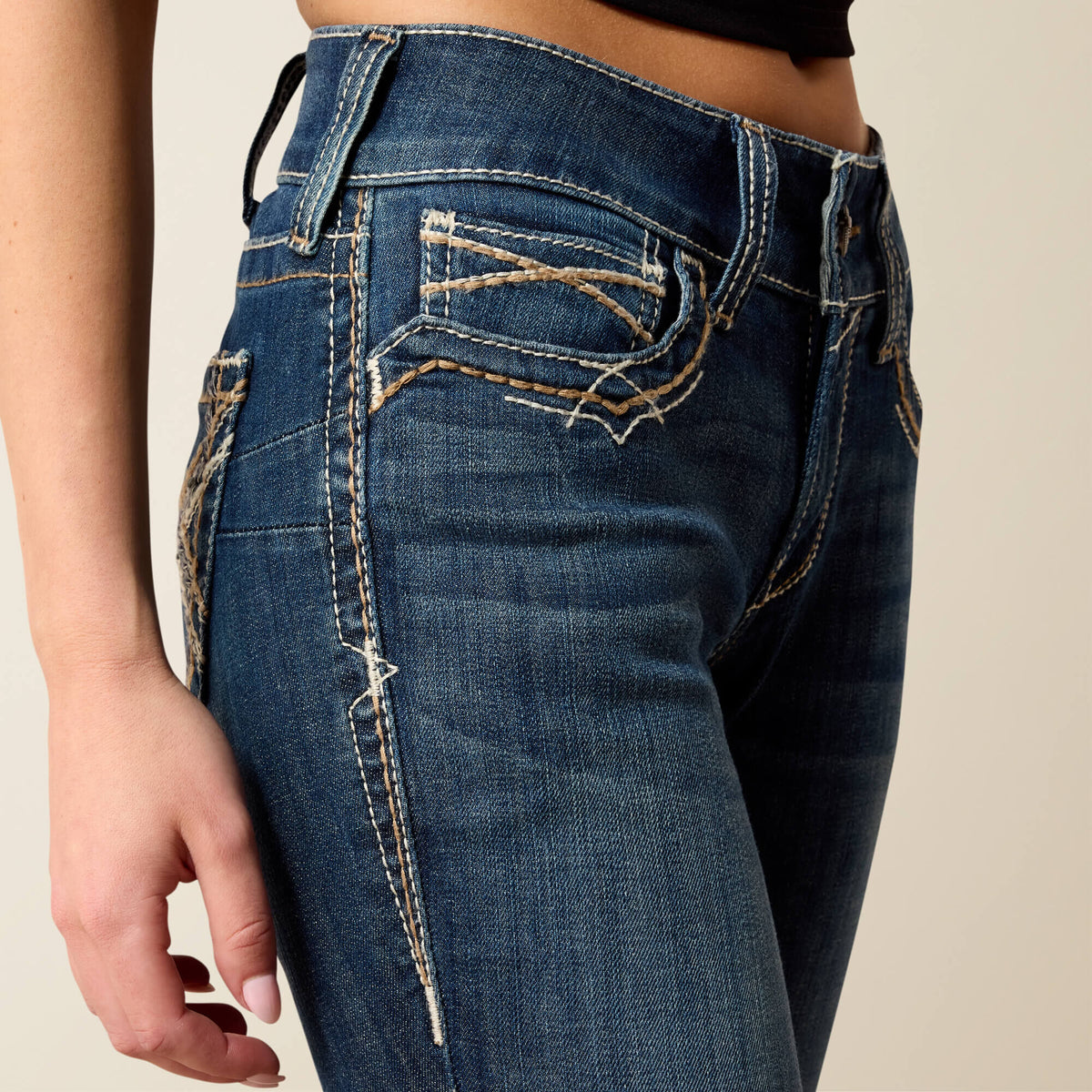 Mid Rise Entwined Festival Boot Cut Jeans - Ariat Trusted