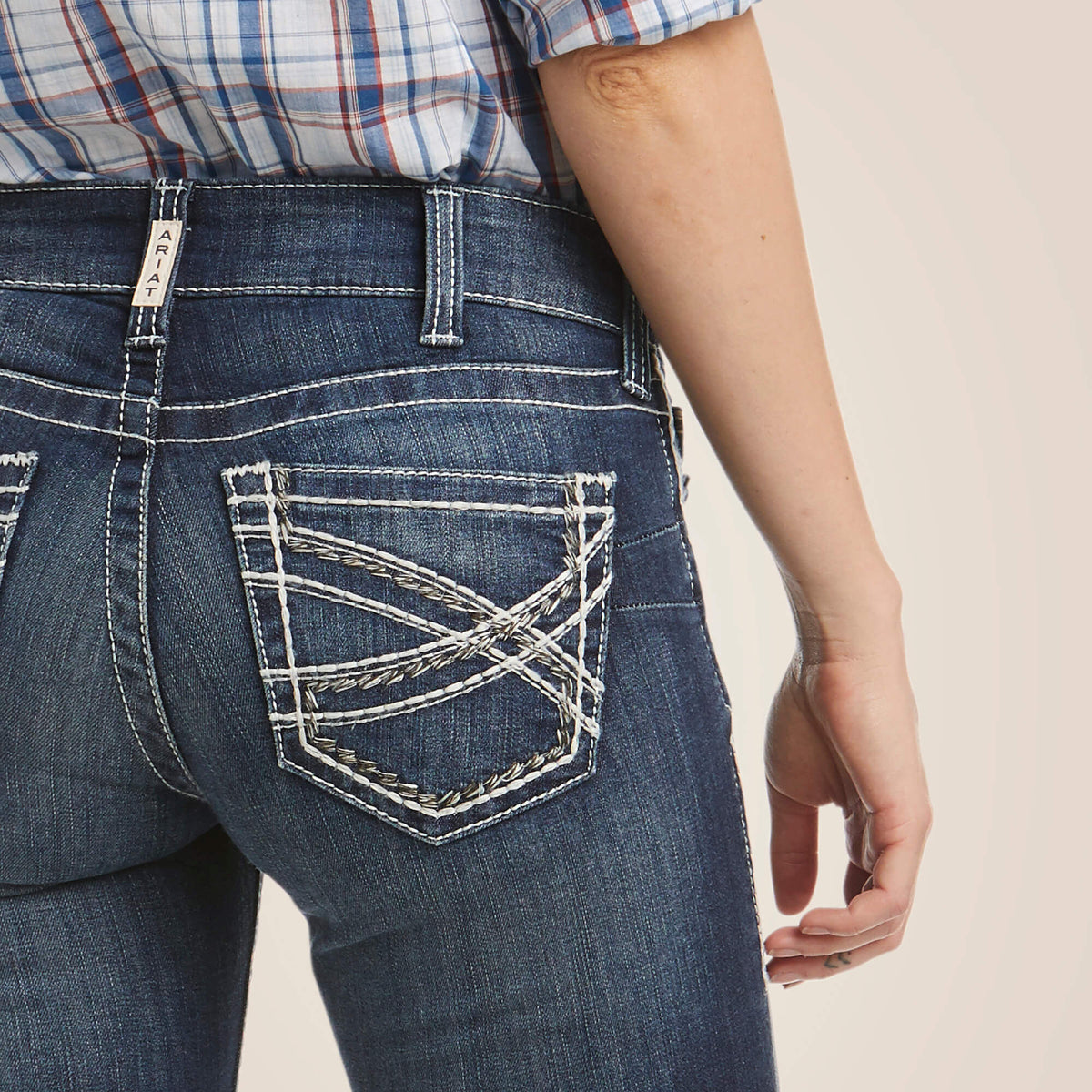 R.E.A.L. Mid Rise Stretch Entwined Boot Cut Jean - Ariat Everyday
