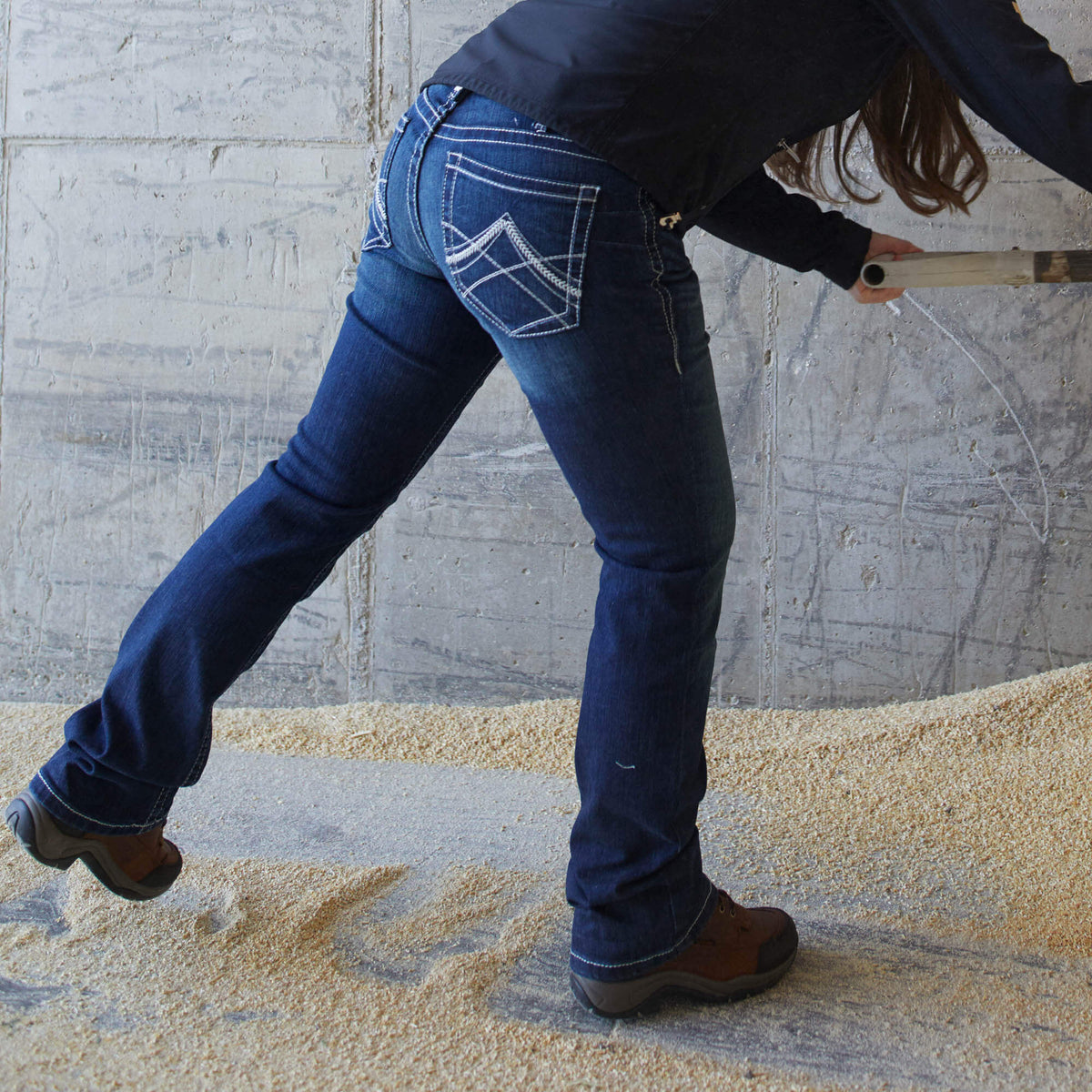 Mid Rise Whipstitch Boot Cut Jean - Ariat Recommended
