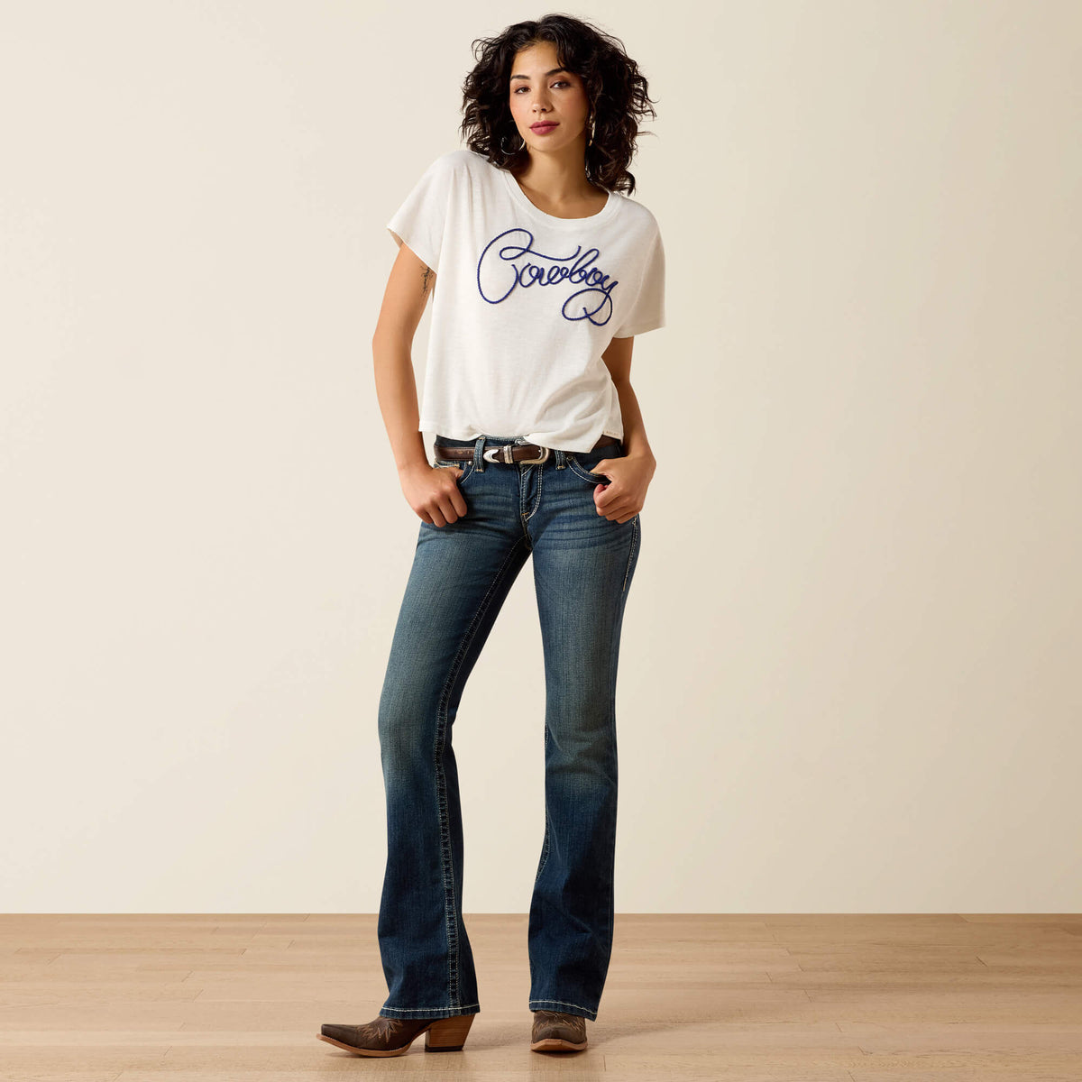 Mid Rise Whipstitch Boot Cut Jean - Ariat Recommended