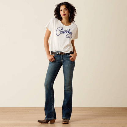 Mid Rise Whipstitch Boot Cut Jean - Ariat Recommended