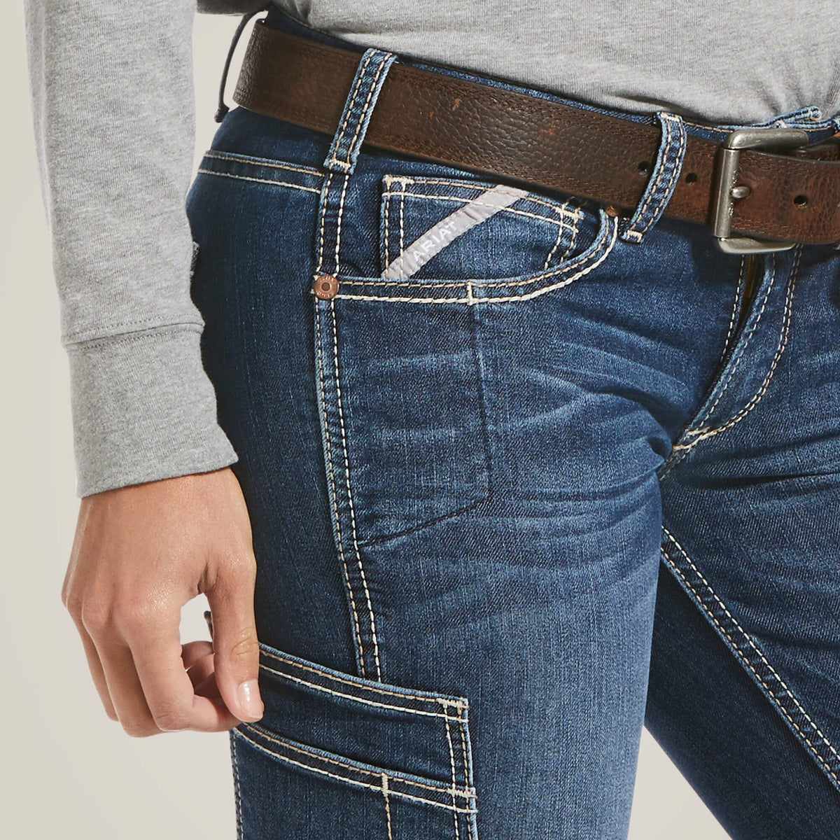 Rebar MR DuraStretch Riveter Straight Jean - Ariat Trusted