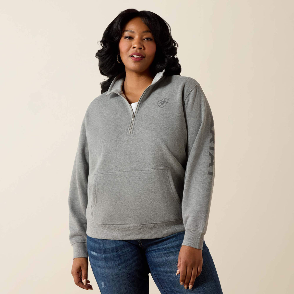 Foundation Logo 1/2 Zip Sweatshirt - Ariat Essential