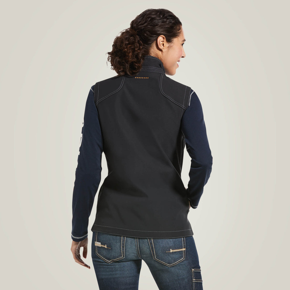 Rebar Stretch Canvas Softshell Vest - Ariat Exclusive