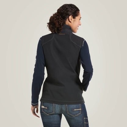 Rebar Stretch Canvas Softshell Vest - Ariat Exclusive