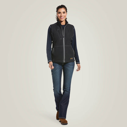 Rebar Stretch Canvas Softshell Vest - Ariat Exclusive