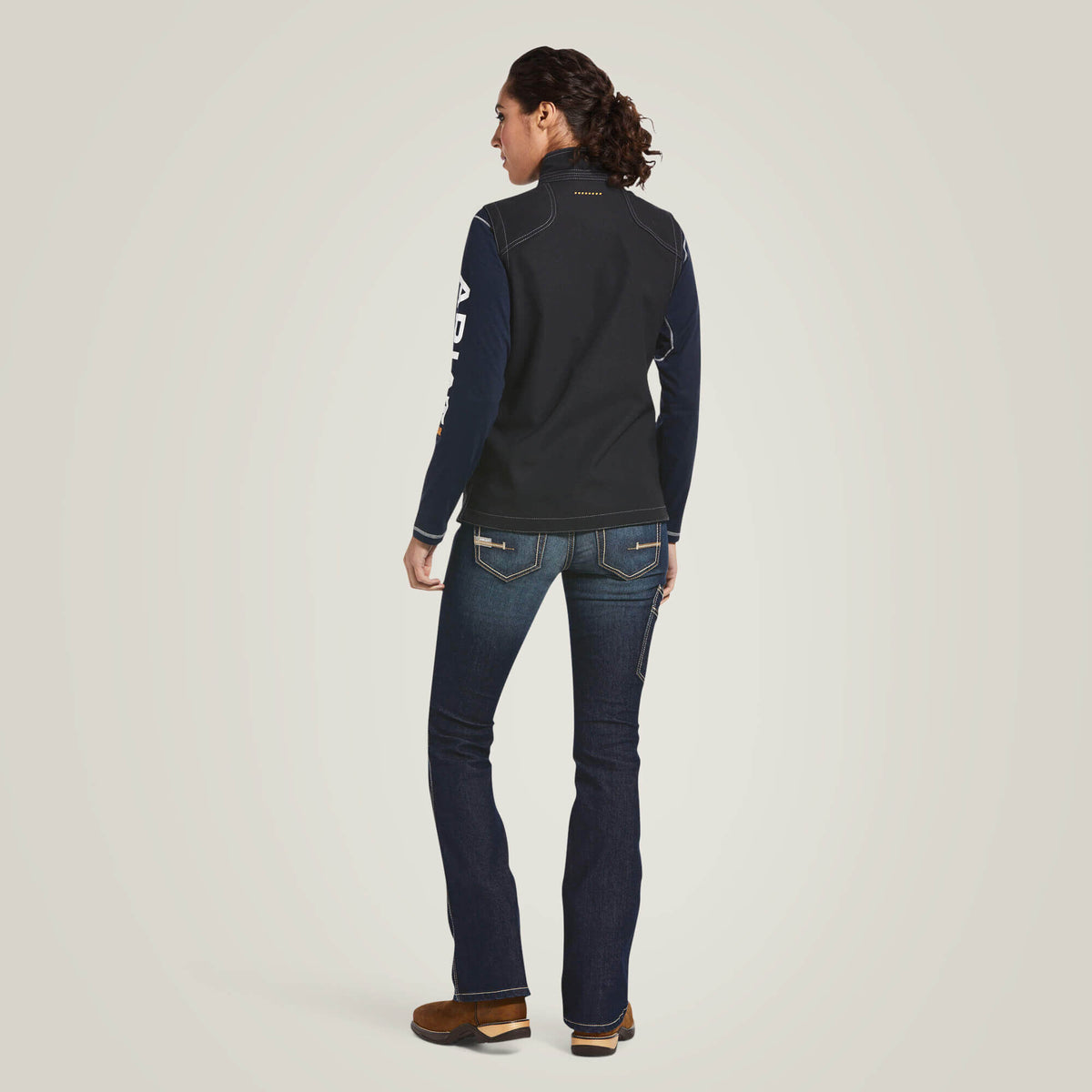 Rebar Stretch Canvas Softshell Vest - Ariat Exclusive
