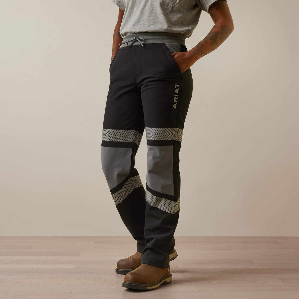 Rebar Perfect Rise Hi-Vis Pull-On DuraStretch Slim Leg Pants - Ariat Top Pick