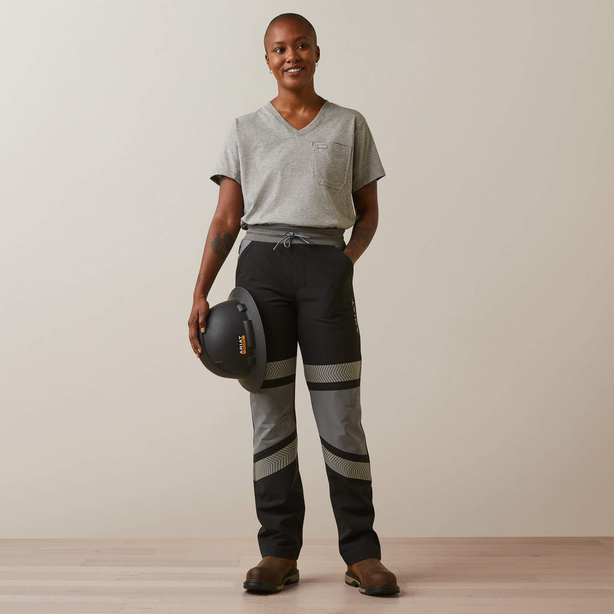 Rebar Perfect Rise Hi-Vis Pull-On DuraStretch Slim Leg Pants - Ariat Top Pick