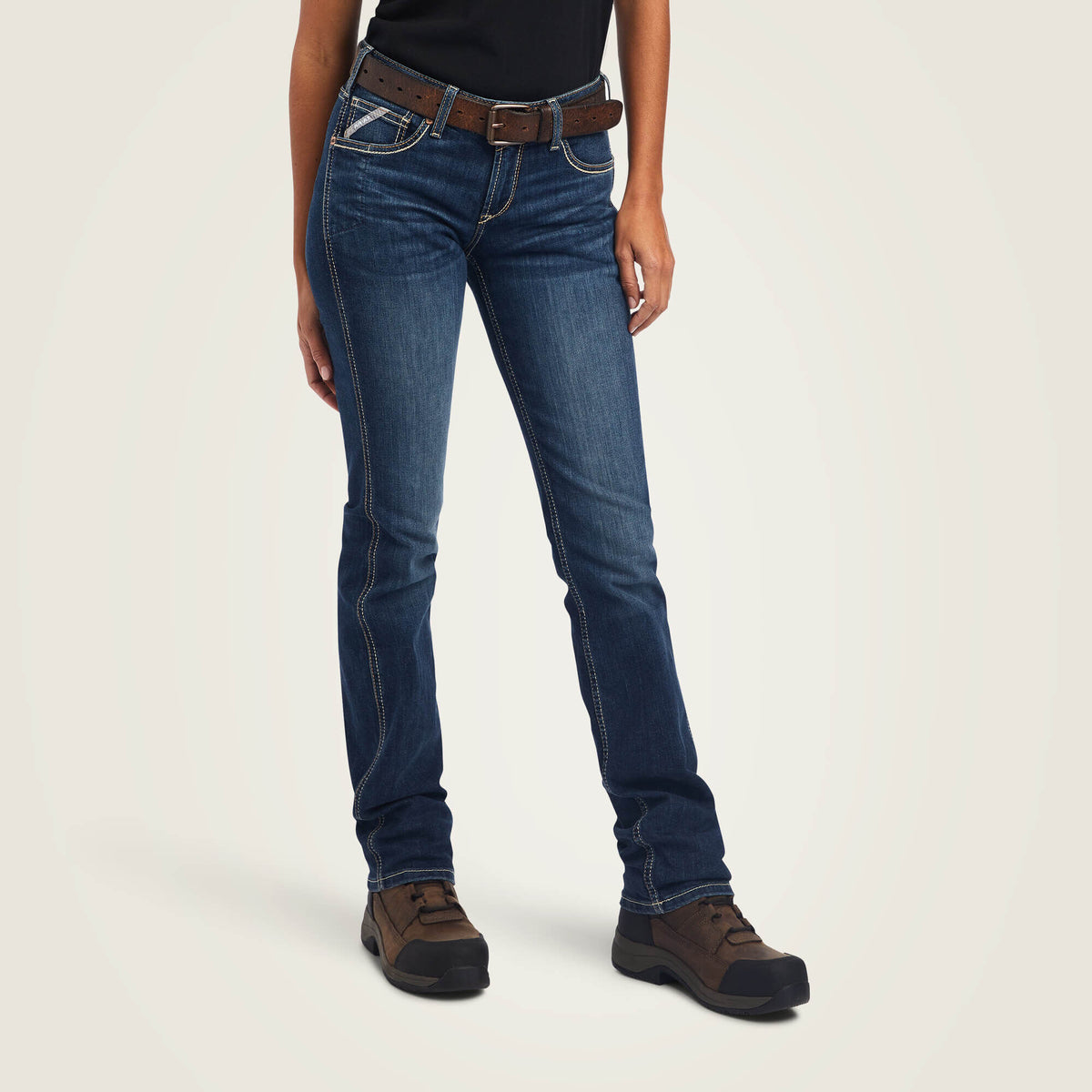 Rebar Perfect Rise Riveter DuraStretch Straight Leg Jeans - Ariat Latest