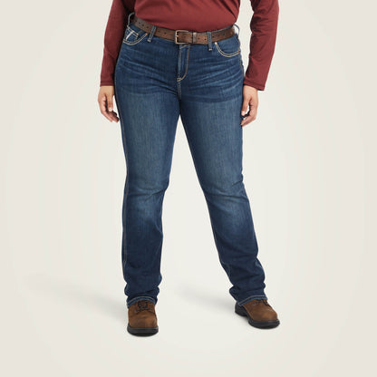 Rebar Perfect Rise Riveter DuraStretch Straight Leg Jeans - Ariat Latest
