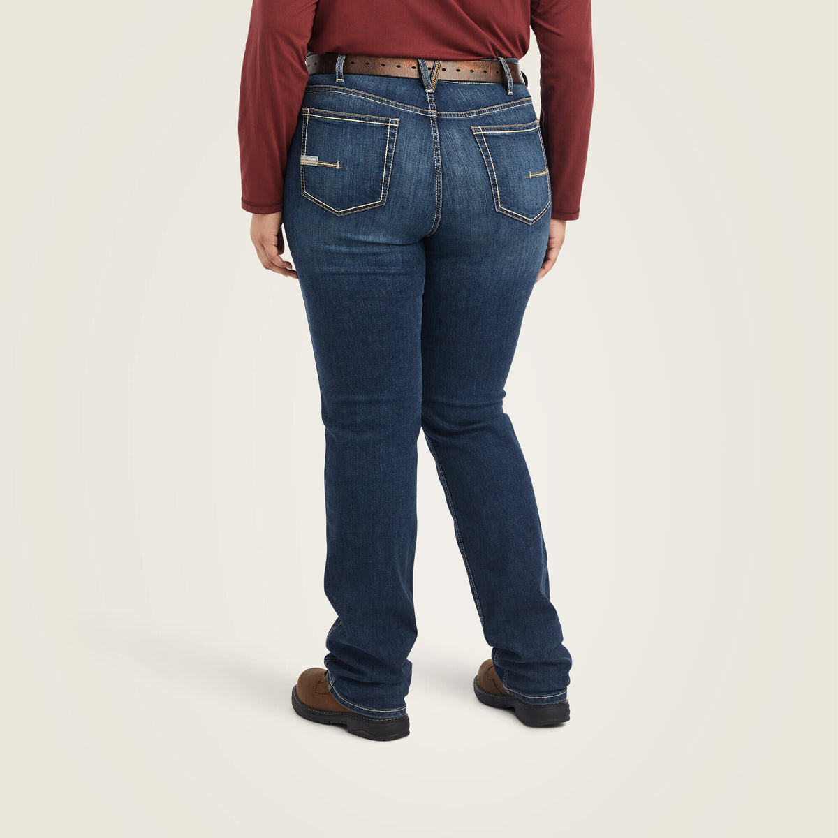 Rebar Perfect Rise Riveter DuraStretch Straight Leg Jeans - Ariat Latest