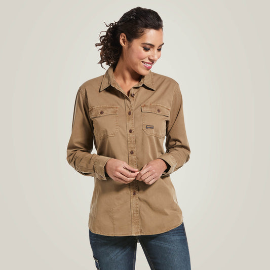 Rebar Washed Twill Work Shirt - Ariat Deals