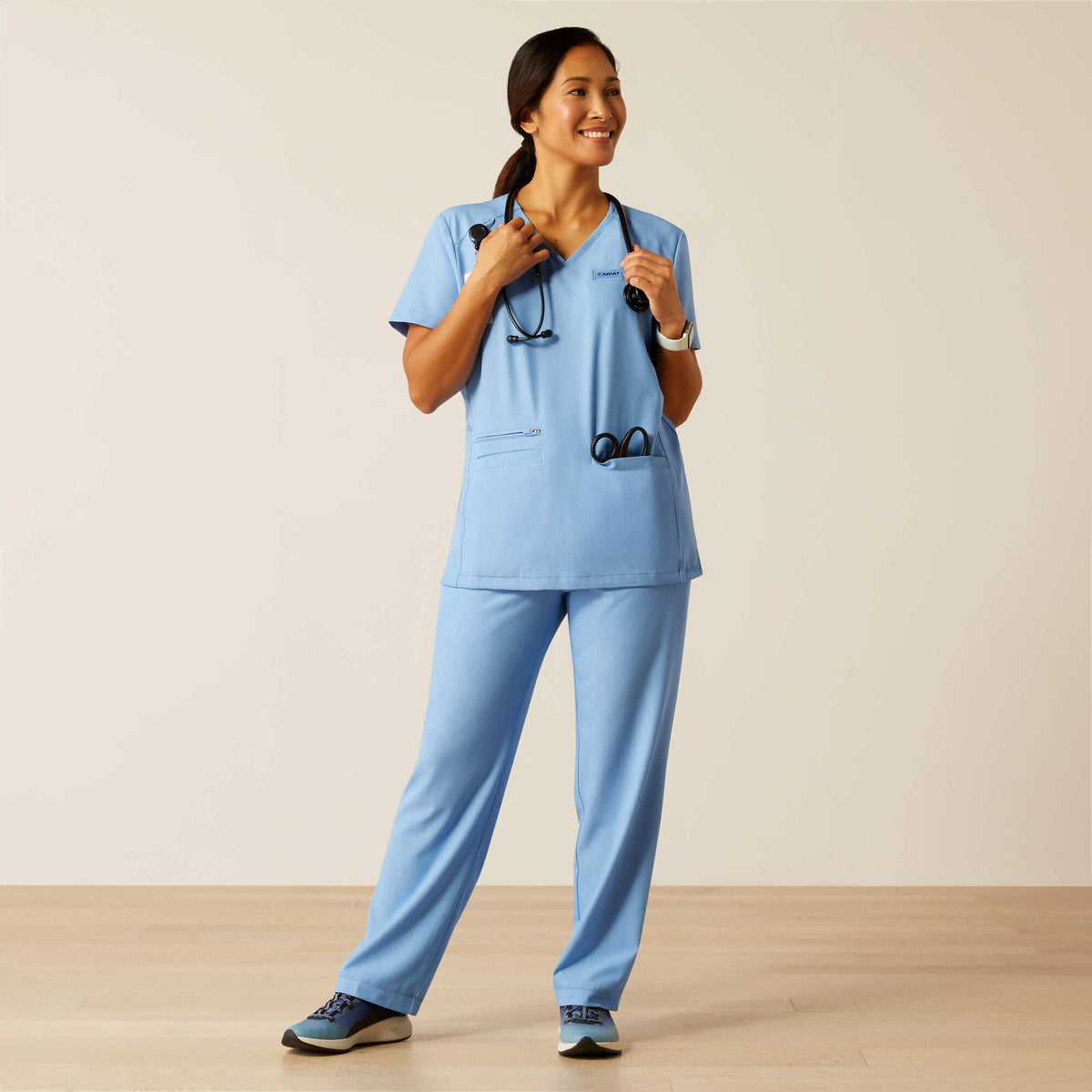 Clara 6 Pocket Scrub Top - Ariat Featured