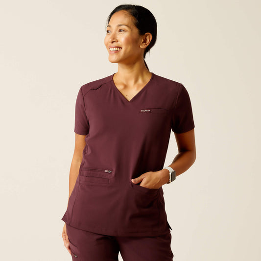 Clara 6 Pocket Scrub Top - Ariat Signature