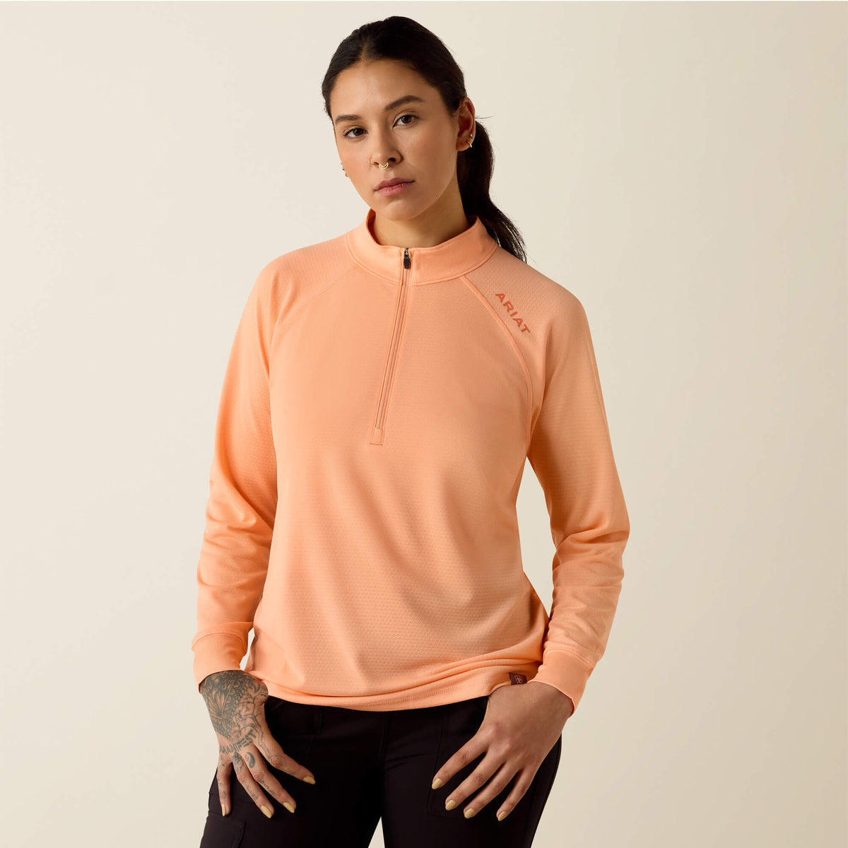 Rebar Heat Fighter 1/2 Zip T-Shirt - Ariat Classic