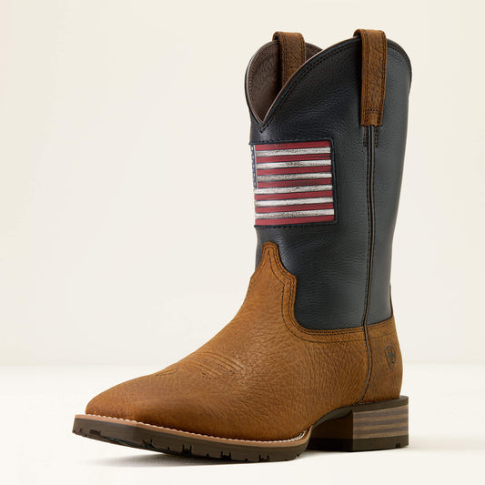 Hybrid Rancher Patriot Wide Square Toe Cowboy Boot - Ariat Deals