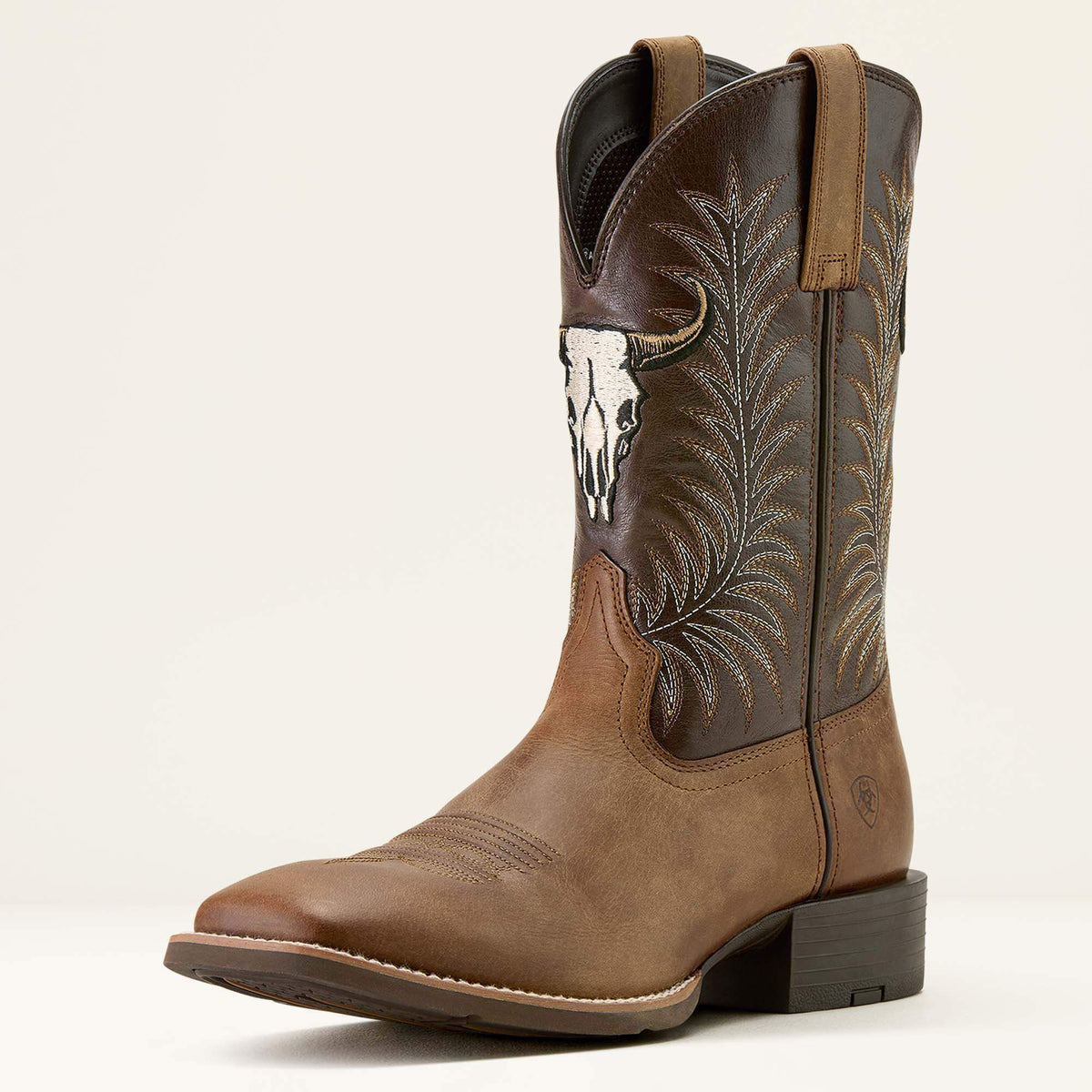 Sport Steer Skull Wide Square Toe Cowboy Boot - Ariat Sale