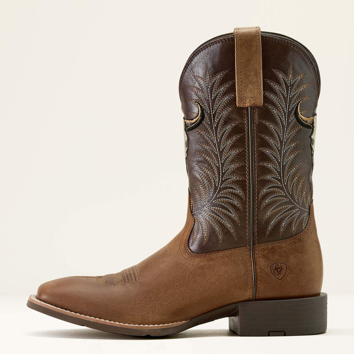 Sport Steer Skull Wide Square Toe Cowboy Boot - Ariat Sale