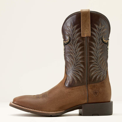 Sport Steer Skull Wide Square Toe Cowboy Boot - Ariat Sale