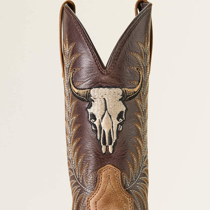 Sport Steer Skull Wide Square Toe Cowboy Boot - Ariat Sale