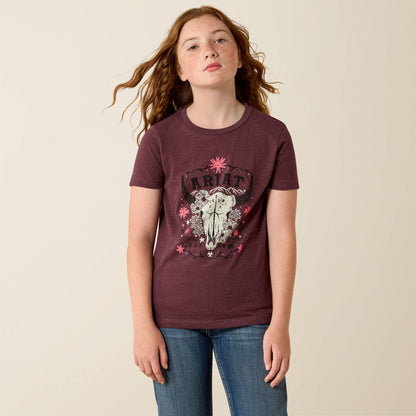 Ariat Skulls Florals T-Shirt - Ariat Trusted