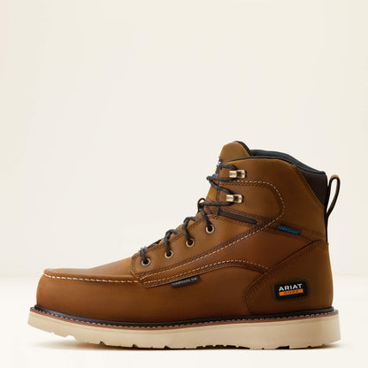 Rebar Wedge Moc Toe 6" Waterproof Composite Toe Work Boot - Ariat Recommended