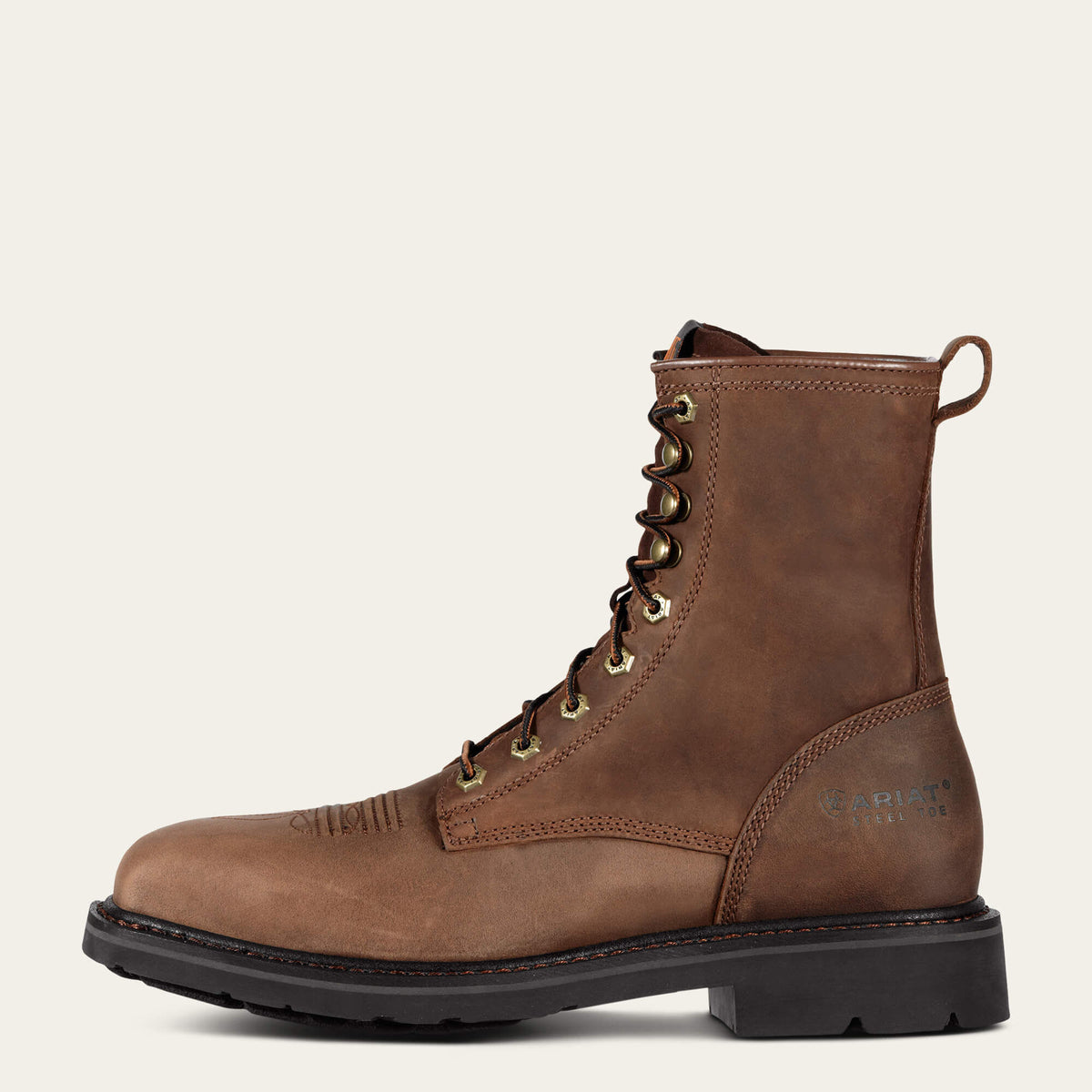Cascade 8" Wide Square Toe Steel Toe Work Boot - Ariat Quality