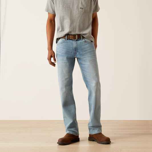 Rebar M4 Relaxed DuraStretch Basic Stackable Straight Leg Jean - Ariat Latest